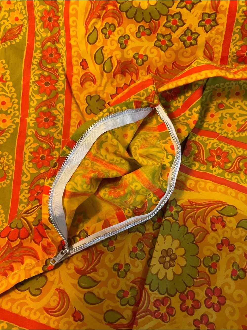 Lot of 2 Vintage Pillow Covers 1970s